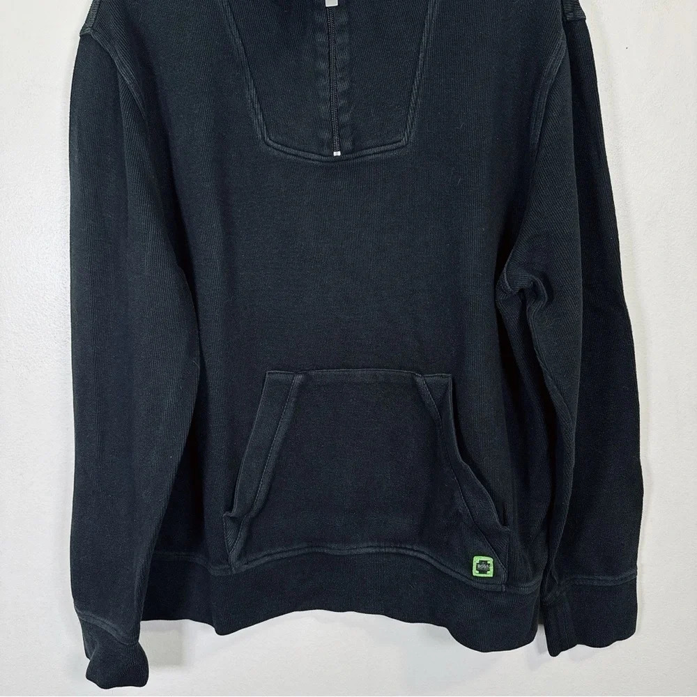 Hugo Boss Cotton Half Zip Ribbed Sweater - Picture 3 of 15